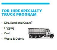 Dirt, Sand and Gravel haulers fleet auto insurance.